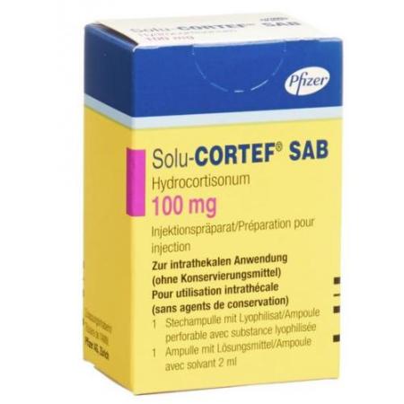 Solu-Cortef SAB dry sub 100 mg with solvent penetrating 2 ml - PrimeCare Global